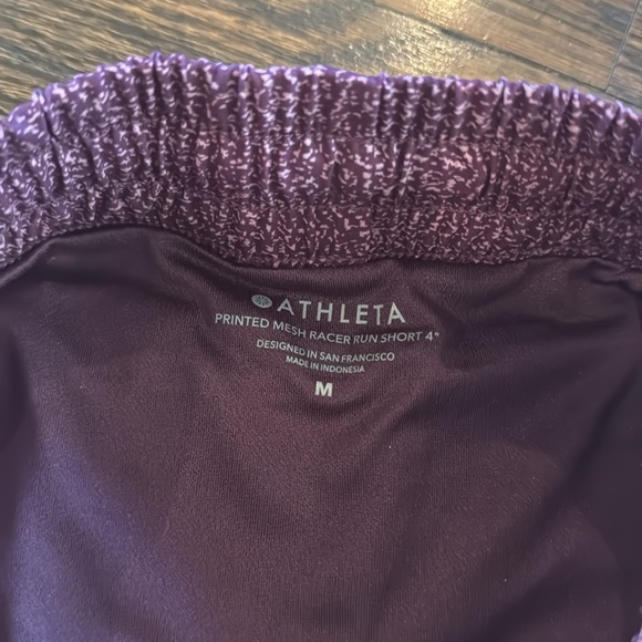 Athleta Printed Mesh Racer Run Short 4” - Picture 2 of 8
